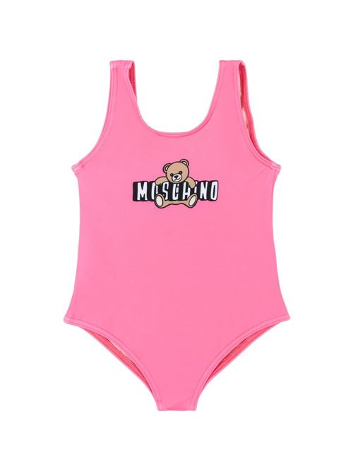 Intero bambina Moschino Baby rosa con stampa logo MOSCHINO BABY | M2L00ALKA1150533
